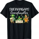 Shenanigans Coordinator St Patricks Day Gnomes Green Proud T-Shirt