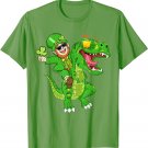 Dino Happy St Pat Trex Day St Patricks Day Kids Toddler Boys T-Shirt