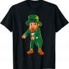 Flossing Leprechaun Shirt St Patrick's Day Youth Kids Boys T-Shirt