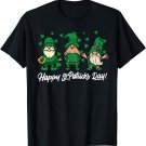 Shenanigans With My Gnomies St Patrick's Day Shamrock Gnome T-Shirt
