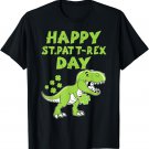 Happy St Pat Trex Day Dino St Patricks Day Toddler Boys T-Shirt
