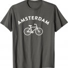Amsterdam Bike Retro Tee City Cycling Shirt Dutch T-Shirt