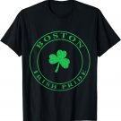 St. Patrick's Day Boston MA Irish Pride Shamrock T-Shirt