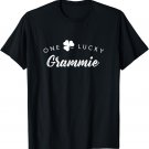 One Lucky Grammie Shirt, Cute St. Patrick's Day Shamrock Gif