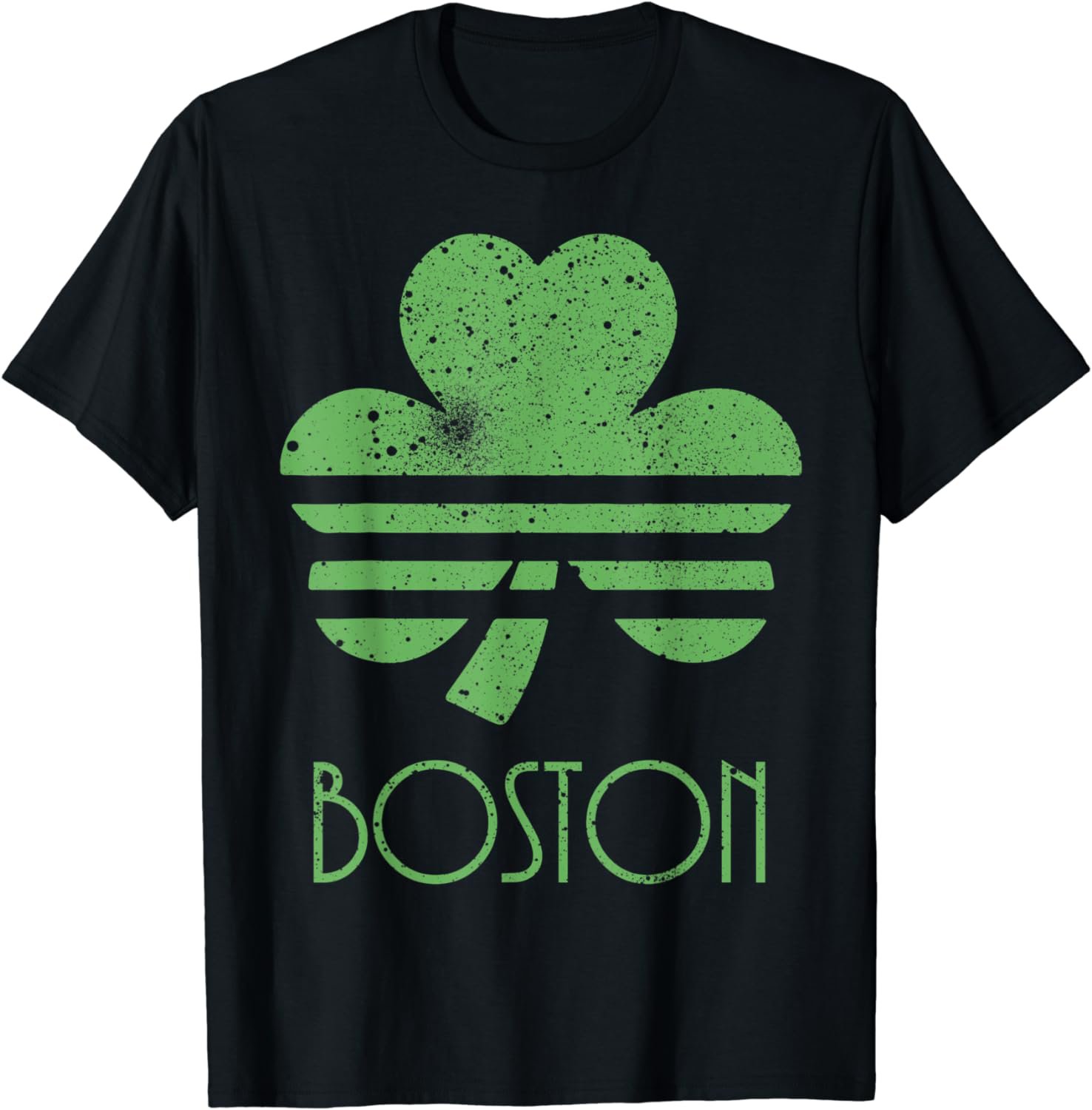Boston Massachusetts Pride Clover St Patrick's Day Party T-Shirt