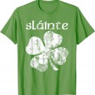 Vintage Slainte Cute Cheers Good Health Fun St Patricks Day T-Shirt