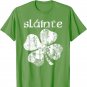 Vintage Slainte Cute Cheers Good Health Fun St Patricks Day T-Shirt