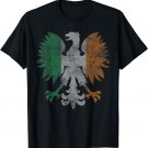 Ireland Polish Eagle Flag Irish Polska Poland St Patricks T-Shirt
