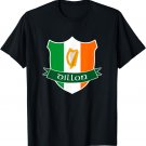 Dillon Irish Name Ireland Flag Harp Family T-Shirt