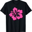 Pink Hibiscus Hawaiian Flower T Shirt