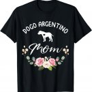 Dogo Argentino Dog Mom Silhouette Mother's Day T-Shirt