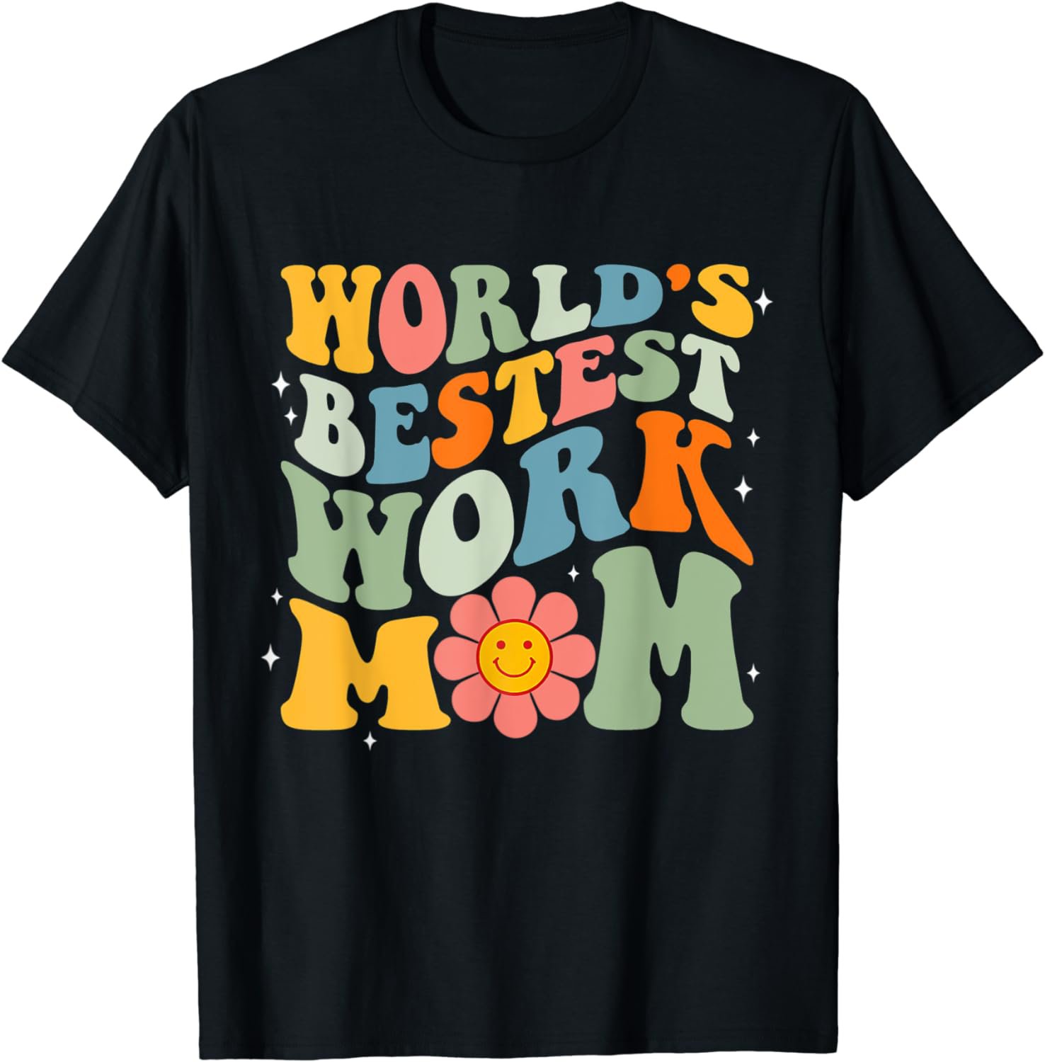 Retro Vintage World's Bestest Work Mom Mother's day T-Shirt