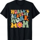 Retro Vintage World's Bestest Work Mom Mother's day T-Shirt