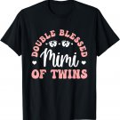Double Blessed Mimi Of Twins Twin Mimi Grandma T-Shirt