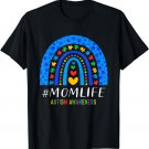 Autism Mom Life Rainbow Leopard Mothers Day For Mom Women T-Shirt