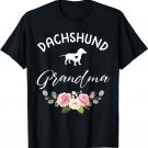 Dachshund Dog Grandma Silhouette Mother's Day T-Shirt