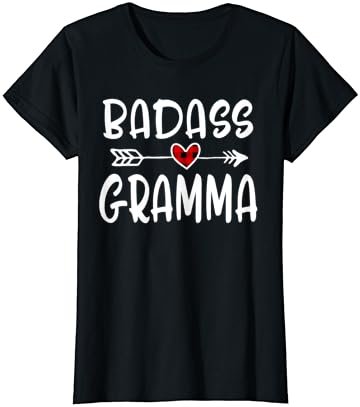 Badass Gramma Mothers Day Buffalo Plaid Grandmother Grandma T-Shirt