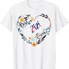 Best Zizi Ever Flower Blessed Grandma Mother's Day Gift T-Shirt