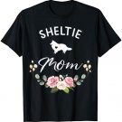 Sheltie Dog Mom Silhouette Mother's Day T-Shirt