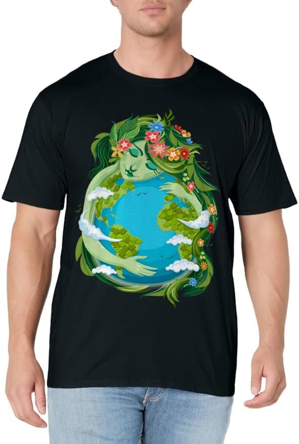 Green Mother Earth Day Gaia Save Our Planet Women Girl Kids T-Shirt