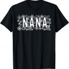 Grandma Mothers Day Floral Nana Flower Decoration Decorative T-Shirt