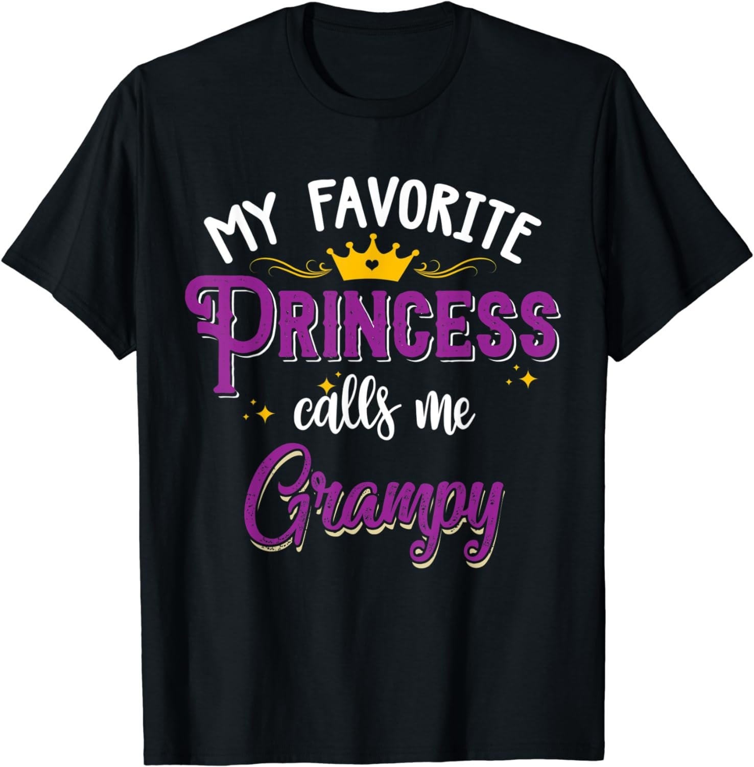 My Favorite Princess Calls Me Grampy Gift Matching Family T-Shirt