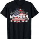 Don't Try That In My Town Men Vintage American USA Flag T-Shirt