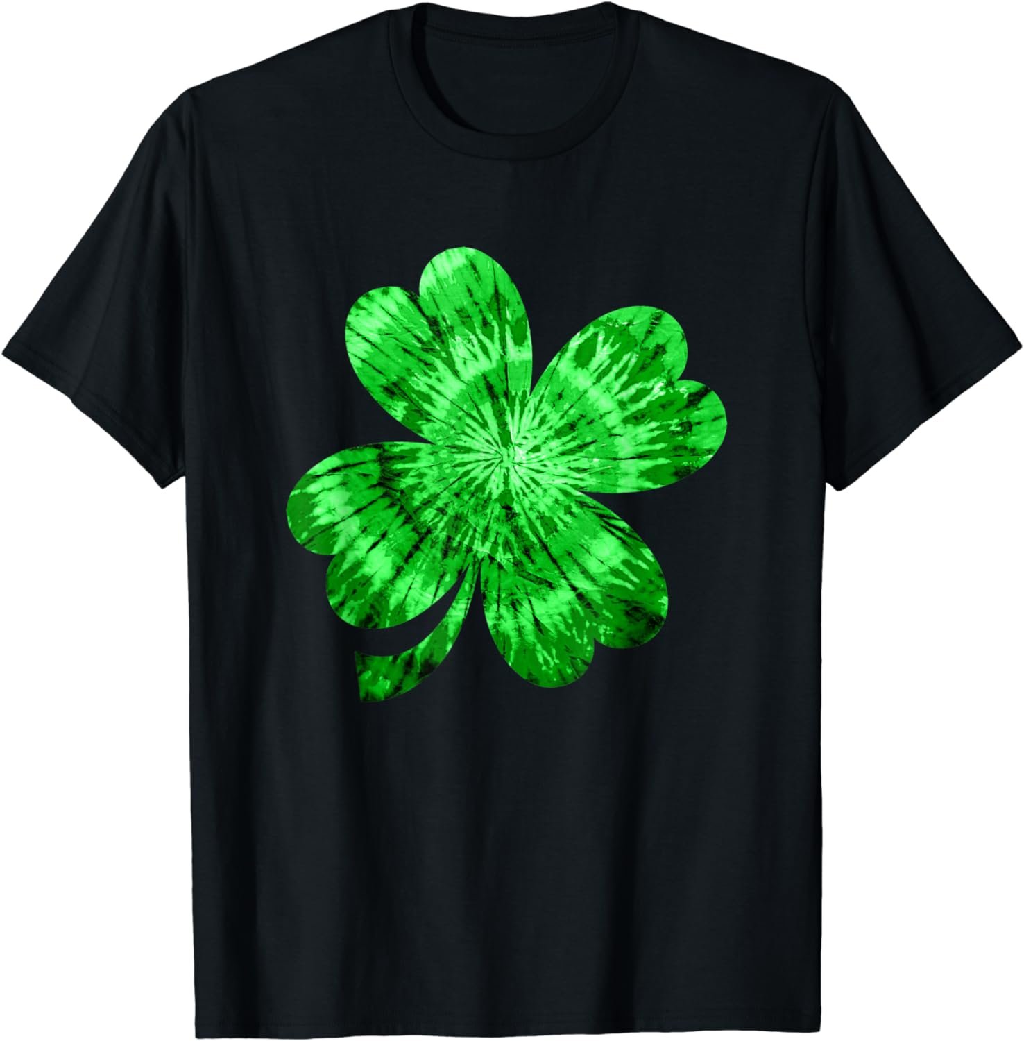 Irish Shamrock Tie Dye Happy St Patrick's Day Go Lucky Tee T-Shirt
