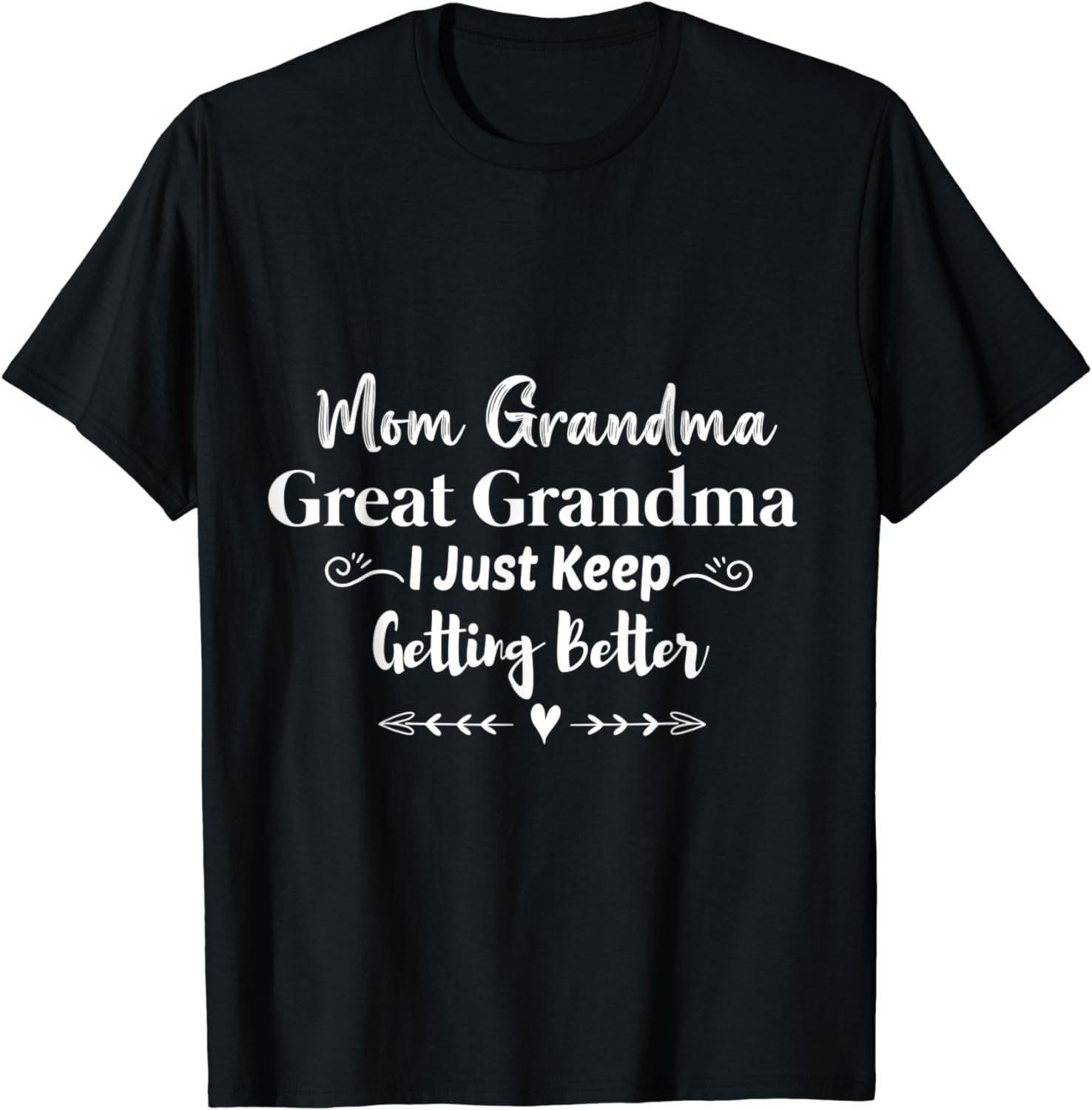 Mom Grandma Great Grandma I Just Keep Getting Better, Mother T-Shirt