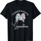 Fluffy Dog Pom Grandma Mothers Day Pomeranian T-Shirt