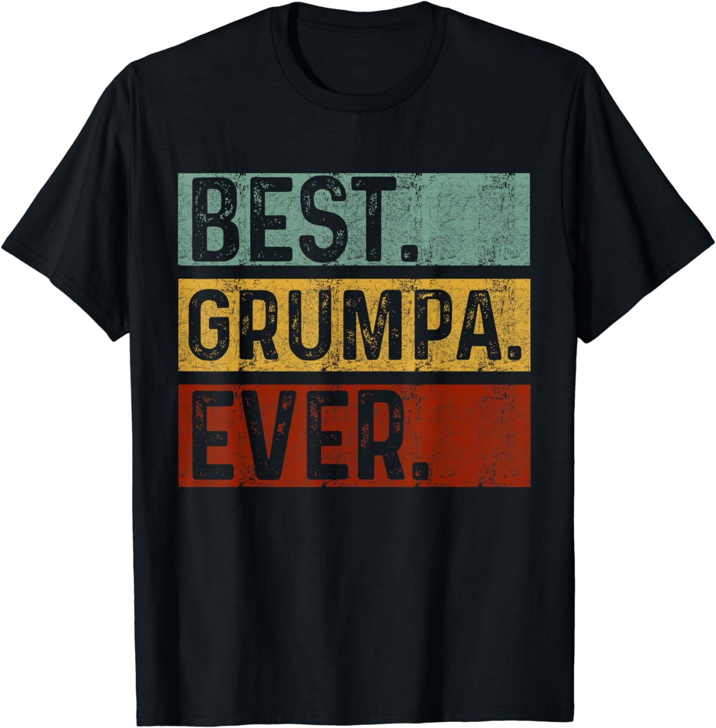 Mens Vintage Best Grumpa Ever Dad - Papa Father's Day Gift T-Shirt