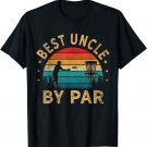 Mens Vintage Best Uncle By Par Disc Golf Funny Father's Day T-Shirt