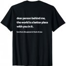 Dear Person Behind Me Mental Health Day 2023 Be Kind T-Shirt