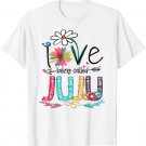 Womens I Love Being Called Juju Sunflower Mother's Day T-Shirt
