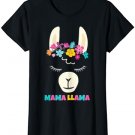 Mama Llama Mom Christmas Birthday Mothers Day T-Shirt