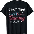 Cute First Time Gammy 2024 Gammy Heartbeat T-Shirt