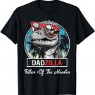 Dadzilla Dinosaur Men Glasses Retro Vintage Fathers Day T-Shirt