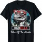 Dadzilla Dinosaur Men Glasses Retro Vintage Fathers Day T-Shirt