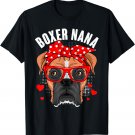 Boxer Nana Dog Lover Family Matching Mother's Day Women T-Shirt