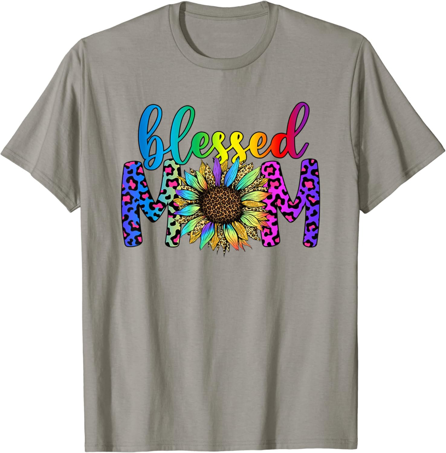 Blessed Mom Sunflower Tie Dye For Mother's Day T-Shirt