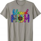 Blessed Mom Sunflower Tie Dye For Mother's Day T-Shirt
