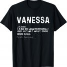 Personalized Vanessa Mom Noun Firstname Mothersday T-Shirt