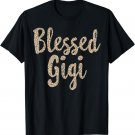 Blessed GiGi Mothers day Grandma Gift Leopard Women Mama T-Shirt