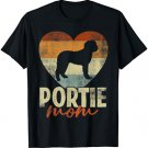 Vintage Portie Mom Dog Lover Mother's Day Gift T-Shirt
