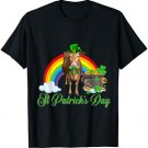 Leprechaun Cow Shamrock Rainbow St Patricks Day T-Shirt