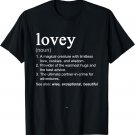 Lovey Definition Funny Mother's Day Grandma T-Shirt