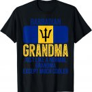 Vintage Barbadian Grandma Barbados Flag for Mother's Day T-Shirt