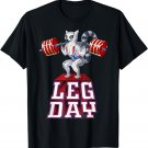 Leg Day lemur Weight Lifting Squat Gym Training T-Shirt