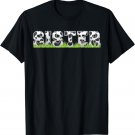 Cow Birthday Family Matching Mothers Day Sister cow print T-Shirt