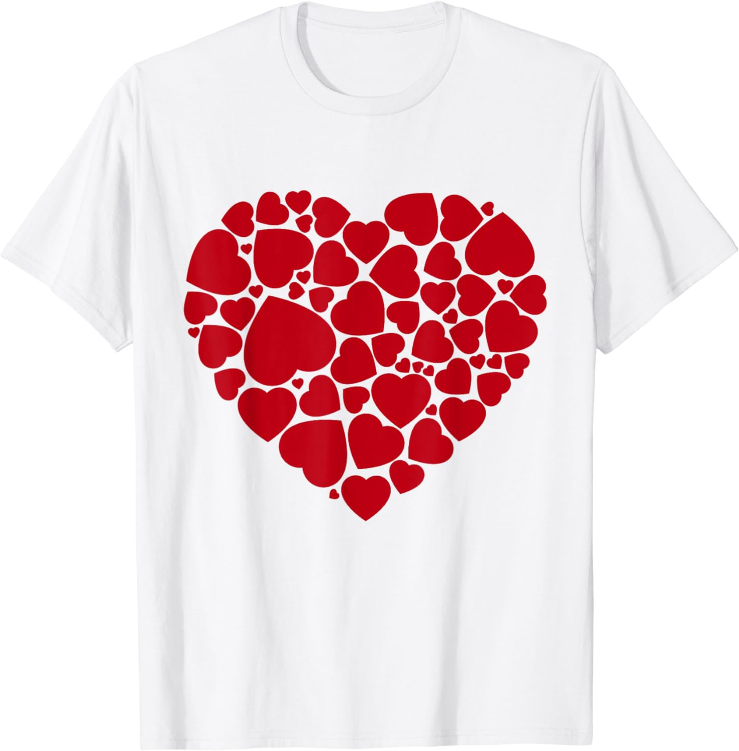Love shirt Valentine's Day Red hearts Love Valentines Day T-Shirt